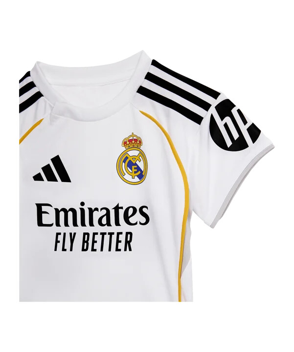 dětský dres adidas real madrid domácí set 20252026 bílý