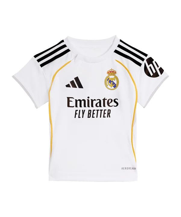 dětský dres adidas real madrid domácí set 20252026 bílý
