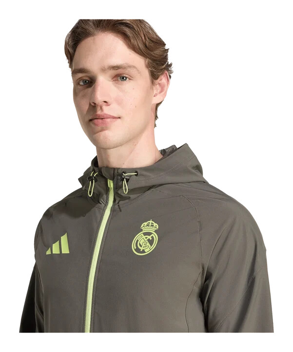 cestovní bunda adidas real madrid vis tech šedá