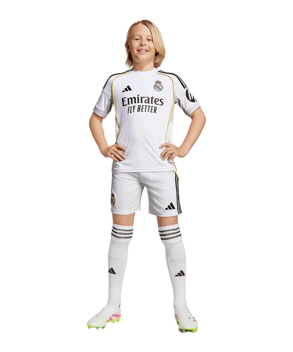 dětský mini dres adidas real madrid domácí set 20252026 bílý