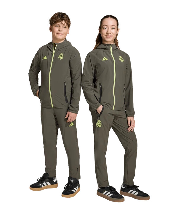 dětské tepláky adidas real madrid vis tech travel šedé
