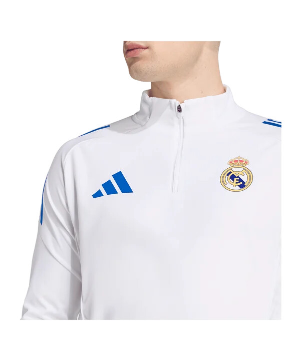 tréninková mikina adidas real madrid tiro25 competition 20252026 bílá