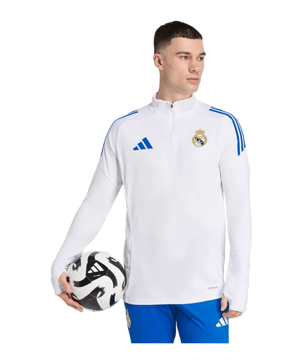 tréninková mikina adidas real madrid tiro25 competition 20252026 bílá