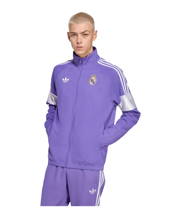fialová sportovní bunda adidas real madrid lfstlr