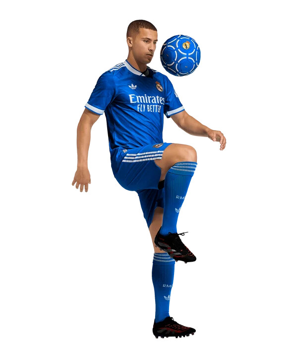 adidas real madrid autentický dres 3. ročník 20252026 modrý