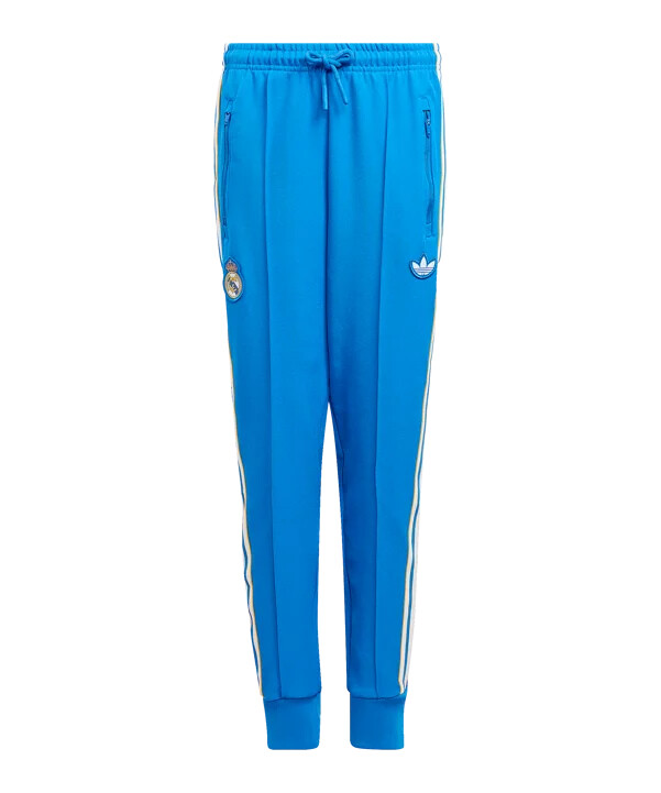 dětské tepláky adidas real madrid icon track hoodie modré
