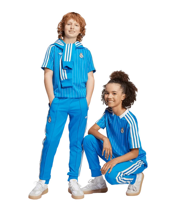 dětské tepláky adidas real madrid icon track hoodie modré