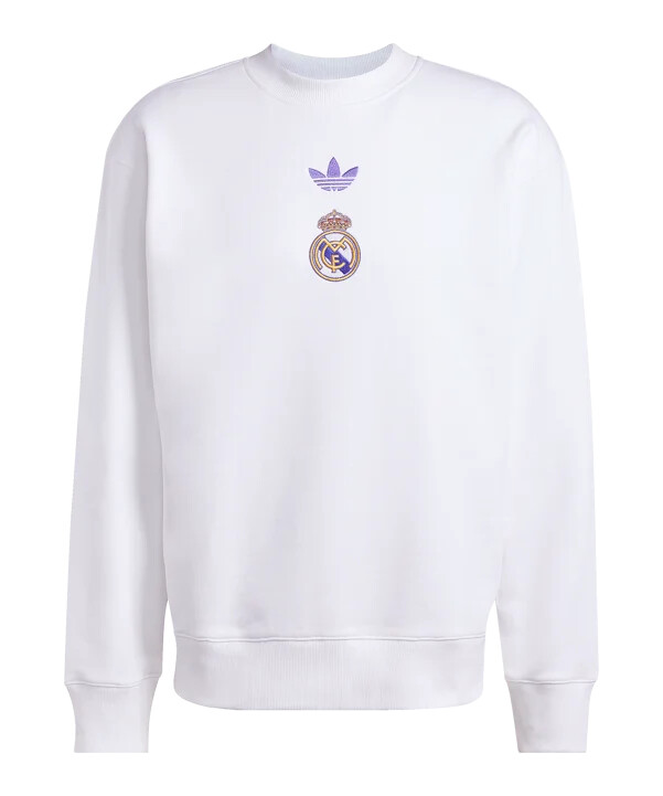 adidas real madrid lfstlr mikina bílá