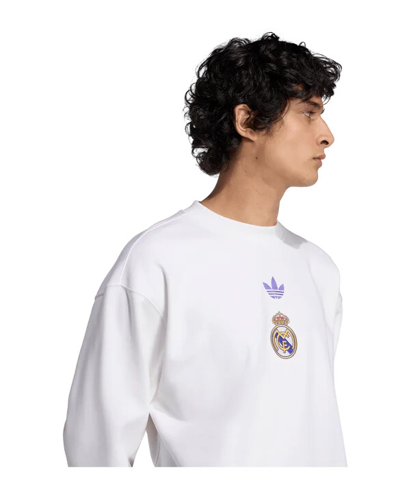 adidas real madrid lfstlr mikina bílá