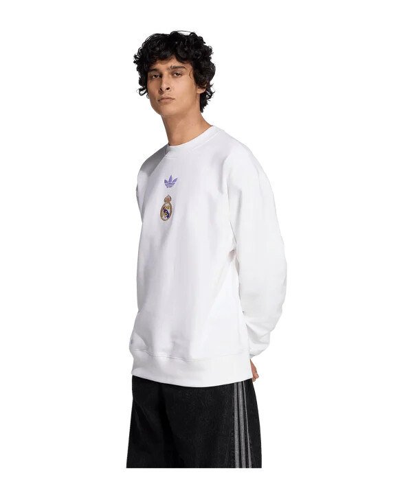 adidas real madrid lfstlr mikina bílá