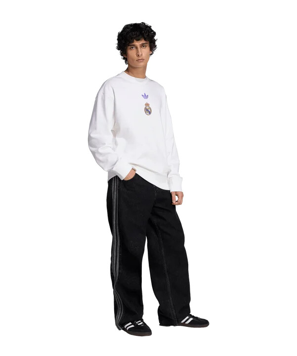 adidas real madrid lfstlr mikina bílá