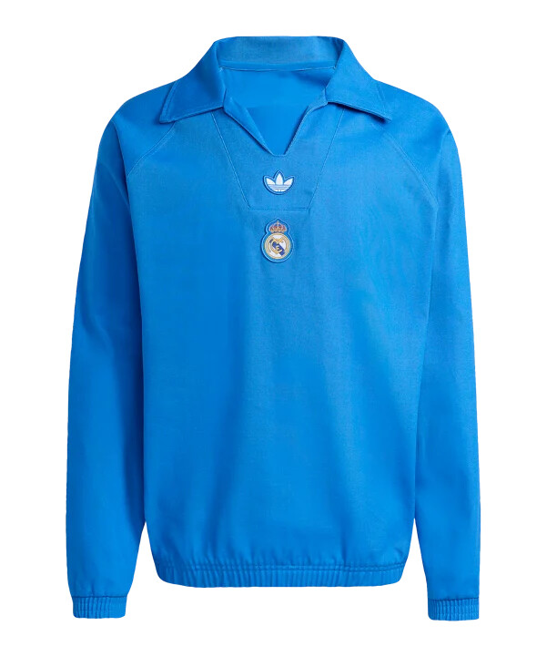 mikina adidas real madrid icon drill modrá