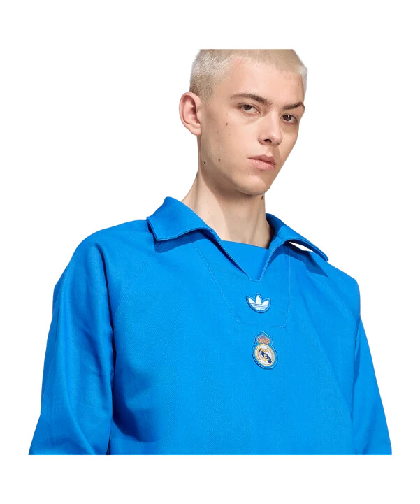 mikina adidas real madrid icon drill modrá