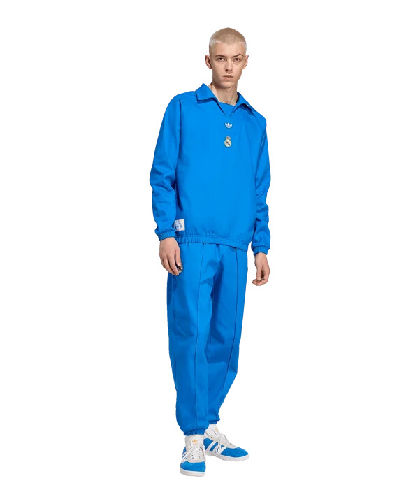mikina adidas real madrid icon drill modrá
