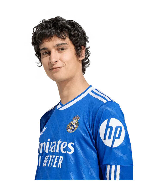 adidas real madrid dres s dlouhým rukávem 3. ročník 20252026 modrý