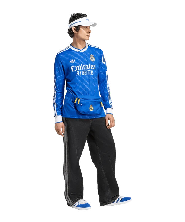 adidas real madrid dres s dlouhým rukávem 3. ročník 20252026 modrý