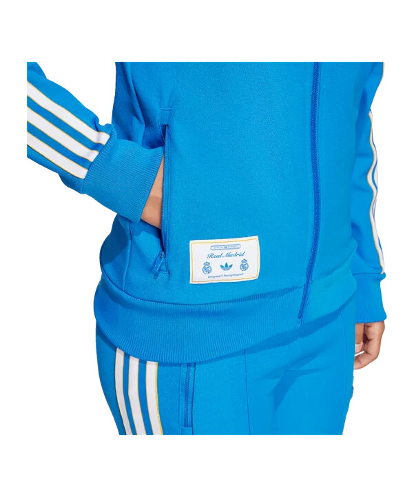 dětská mikina adidas real madrid icon track modrá