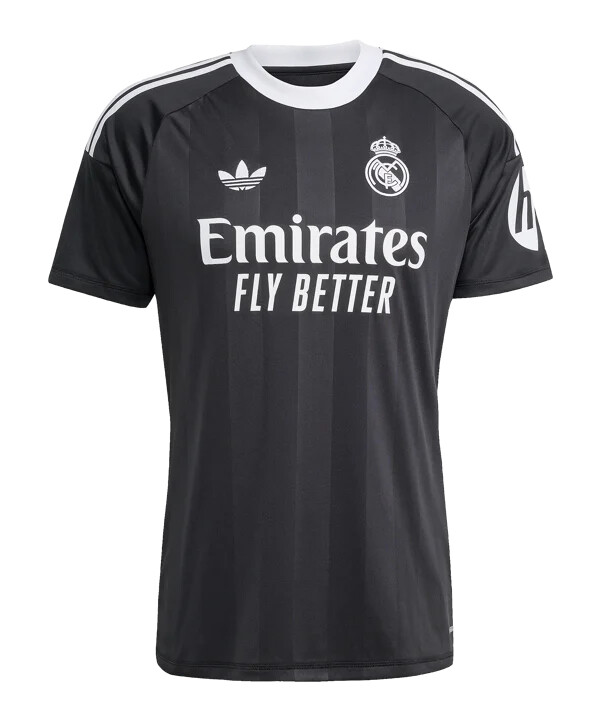 brankářský dres adidas real madrid 3. díl 20252026 černý