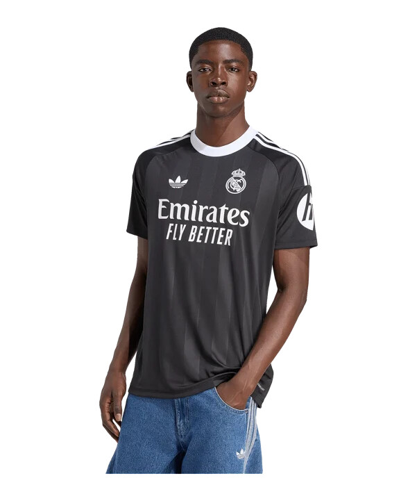 brankářský dres adidas real madrid 3. díl 20252026 černý