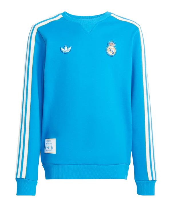 dětská mikina adidas real madrid icon modrá