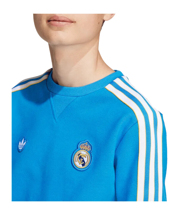 dětská mikina adidas real madrid icon modrá