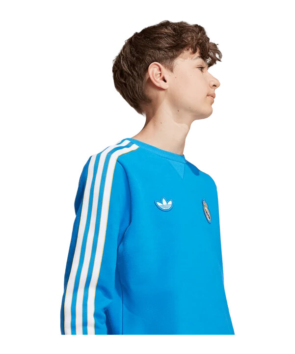 dětská mikina adidas real madrid icon modrá