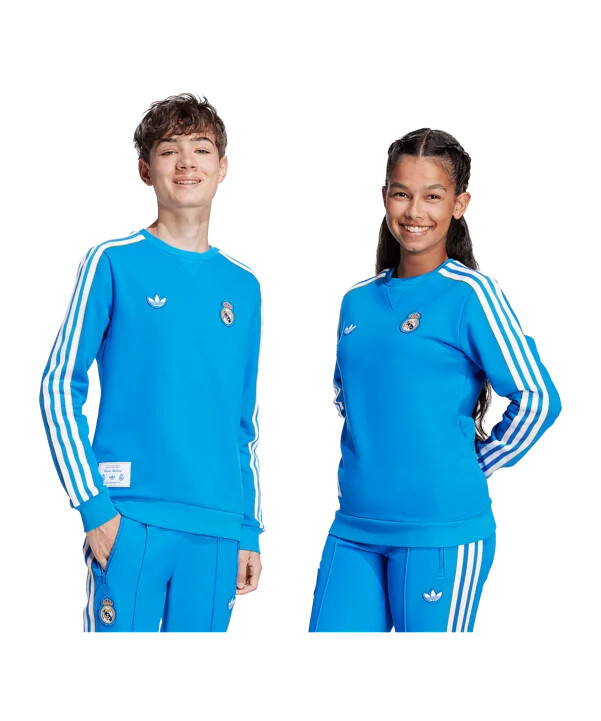dětská mikina adidas real madrid icon modrá