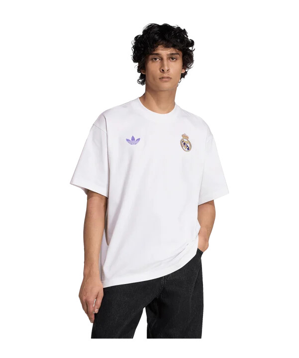 adidas real madrid lfstlr tričko bílé