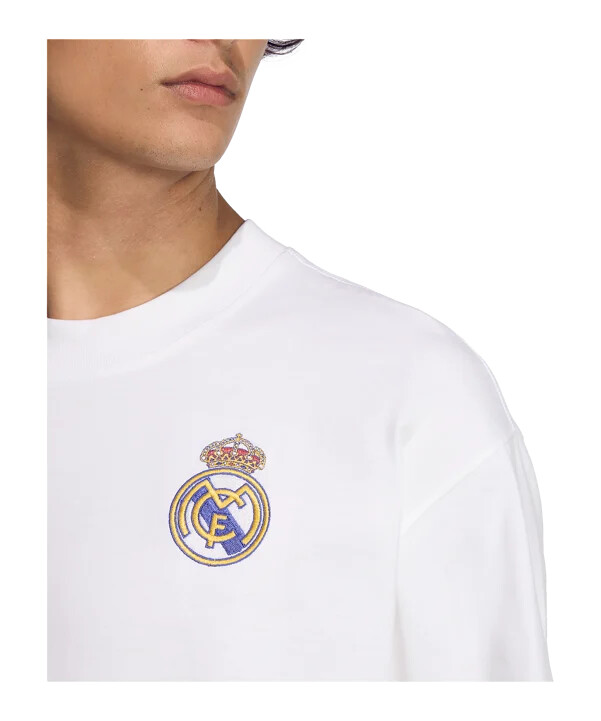 adidas real madrid lfstlr tričko bílé