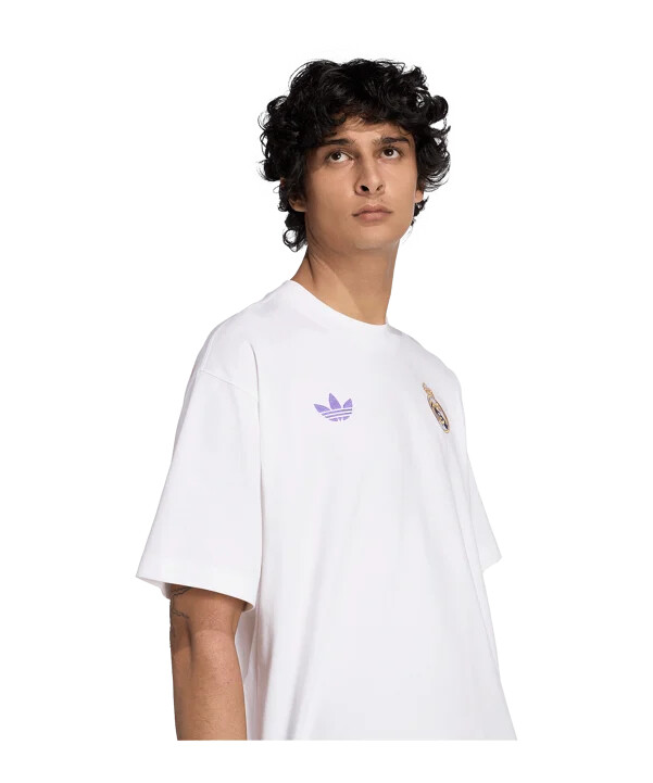 adidas real madrid lfstlr tričko bílé