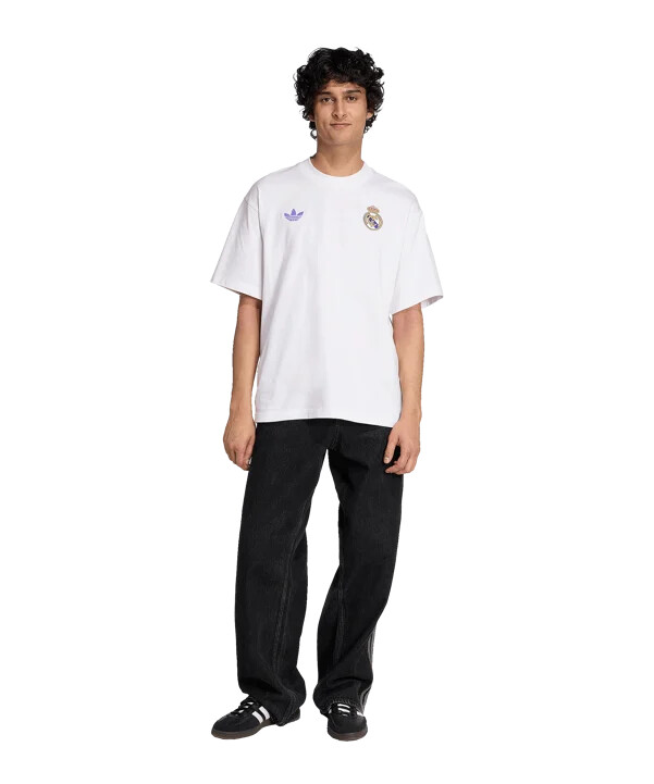 adidas real madrid lfstlr tričko bílé