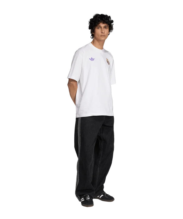 adidas real madrid lfstlr tričko bílé