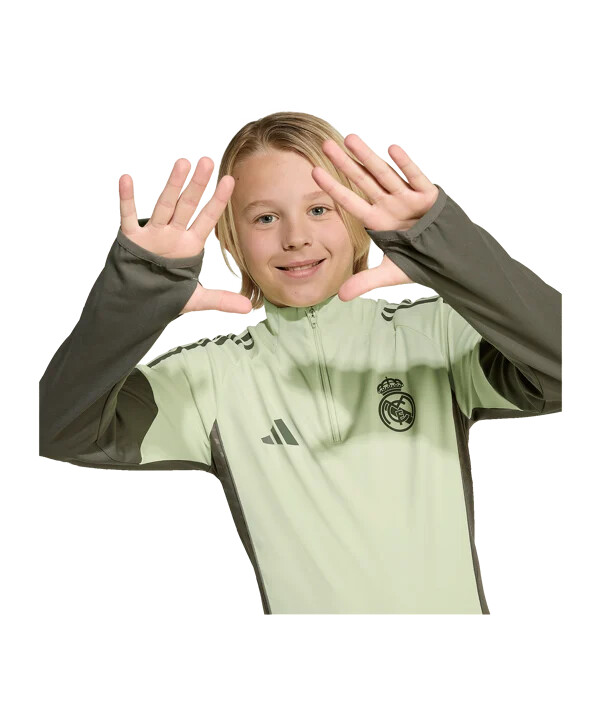 dětská tréninková mikina adidas real madrid tiro25 competition 20252026 zelená