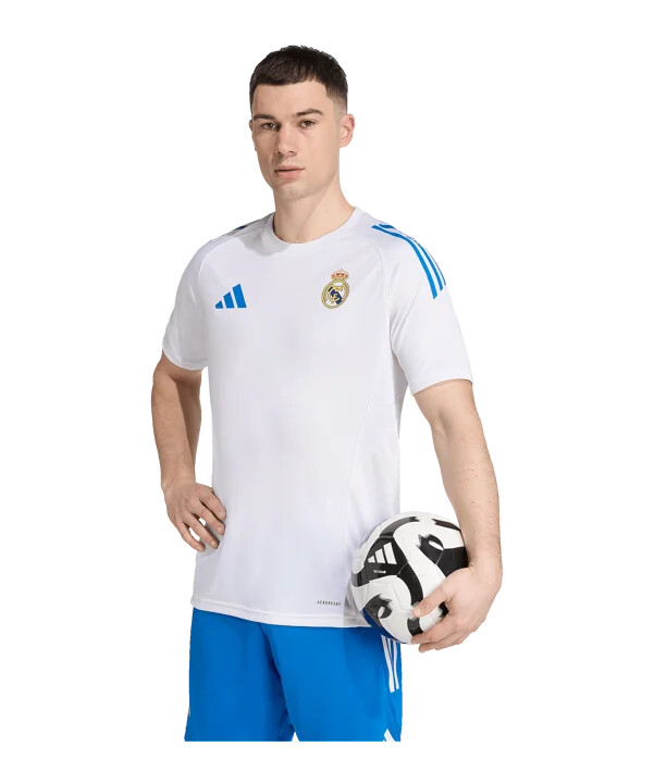 tréninkový dres adidas real madrid tiro25 competition 20252026 bílý