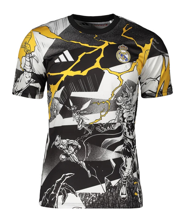 adidas real madrid avengers předzápasové tričko 20252026 bílé