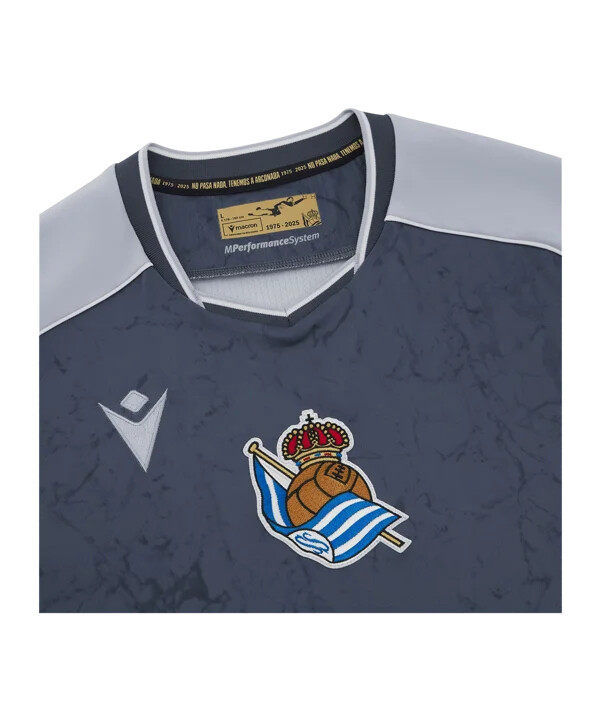 dres macron real sociedad san sebastián venku 20252026 šedý