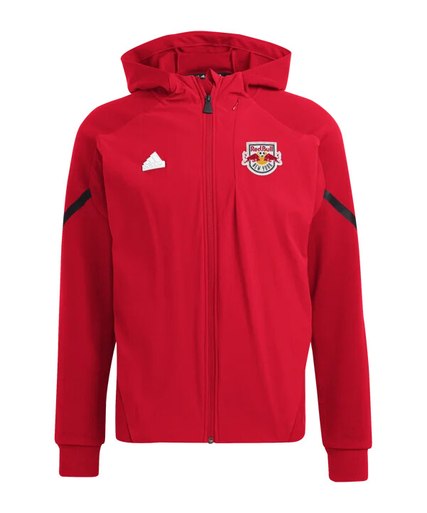 Červená bunda adidas new york red bulls anthem
