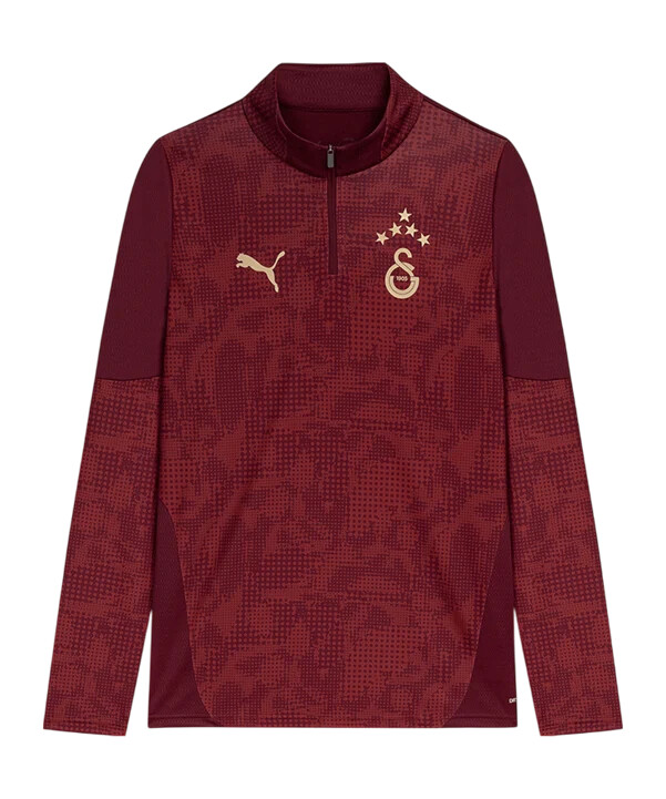puma galatasaray istanbul tréninková mikina s 14 zipem červená f03
