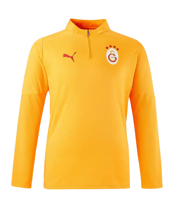 puma galatasaray istanbul 14 tréninková mikina se zipem žlutá f202