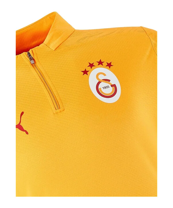 puma galatasaray istanbul 14 tréninková mikina se zipem žlutá f202