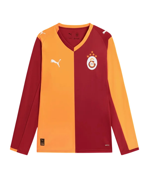 puma galatasaray istanbul dres s dlouhým rukávem domácí 20252026 červený f01