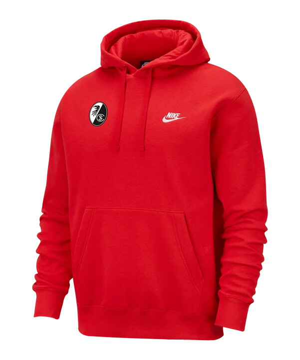 mikina s kapucí nike sc freiburg nsw červená f657