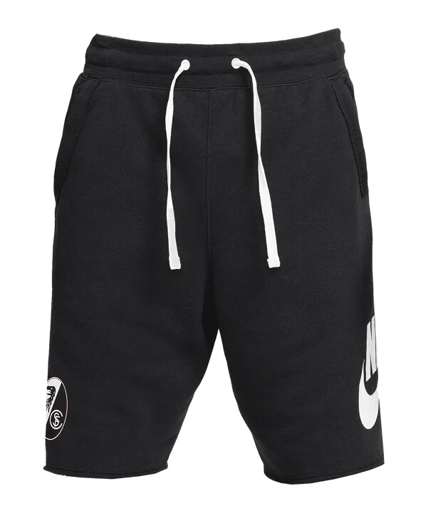 pánské kraťasy nike sc freiburg nsw s kapucí černé f010