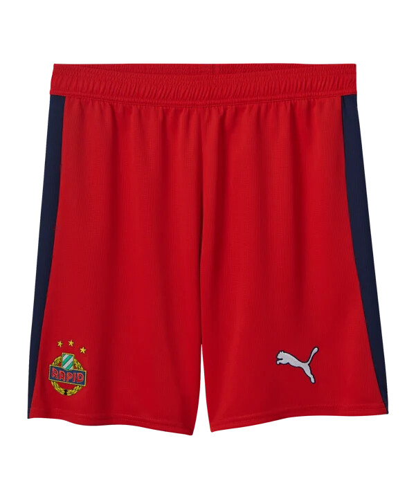 puma sk rapid vídeň krátký venkovní dresy 20252026 Červená f02