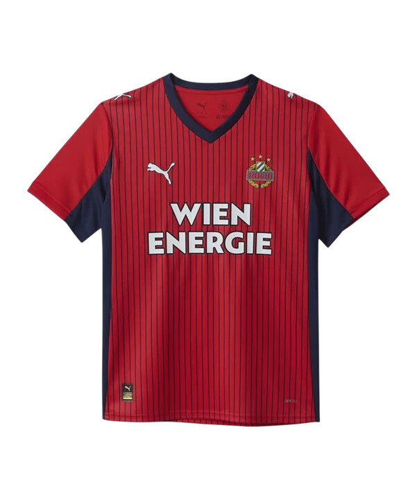 venkovní dres puma sk rapid vídeň 20252026 Červený f01