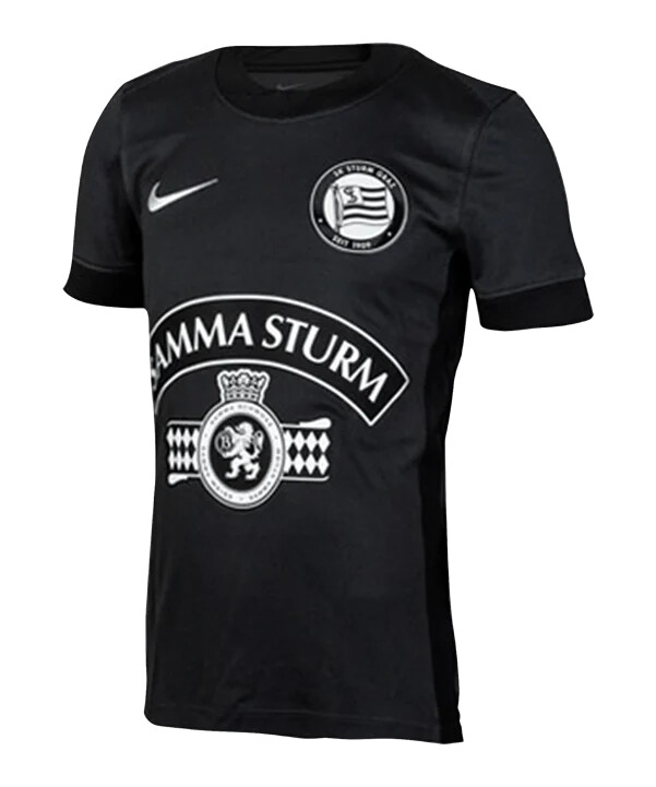dětský domácí dres nike sk sturm graz 20252026 černý f010