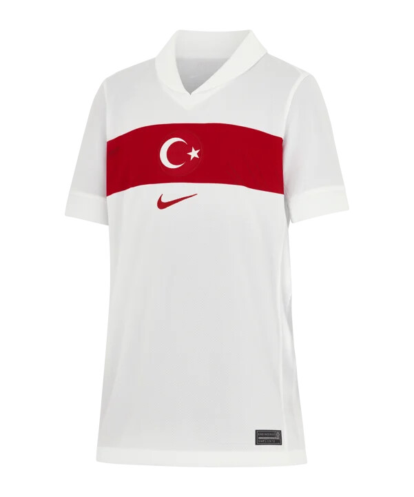 dětský domácí dres nike türkiye em 2024 bílá červená červená f100