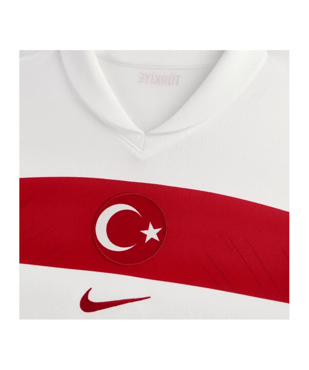 dětský domácí dres nike türkiye em 2024 bílá červená červená f100