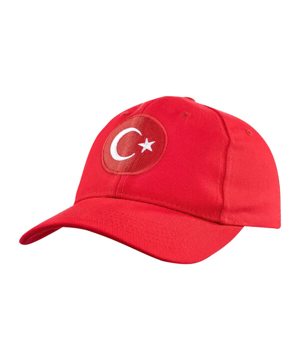dětská čepice tff türkiye logo em 2024 červená