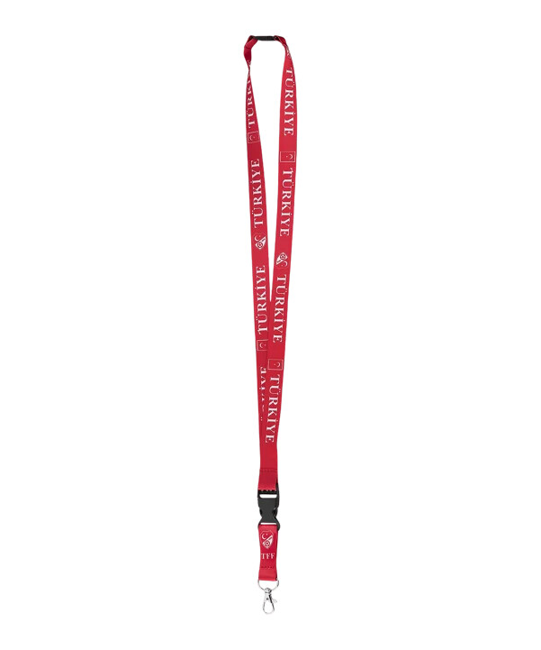 tff türkiye lanyard em 2024 červená
